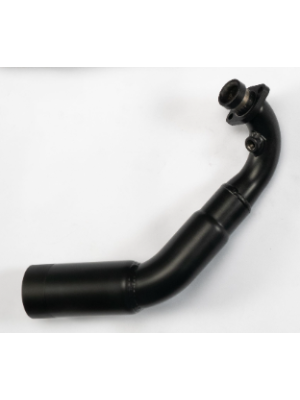 Header without catalytic converter, black coated, NO ECE TYPE APPROVAL