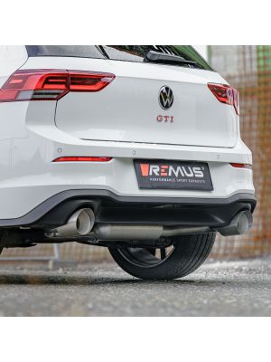 GPF-back-system dual L/R: Sport exhaust centered, Original tube Ø 65 mm - REMUS tube Ø 70 mm, incl. (EEC-) approval