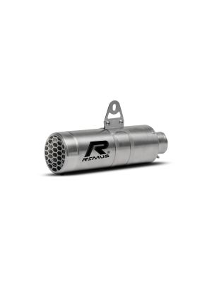 Slip-On REMUS MESH (sport silencer), stainless steel brushed, EC Approved