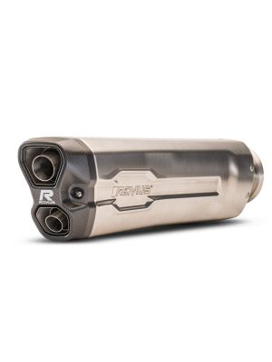 REMUS RACING 8 2.0 Slip On Sport Exhaust incl. Carbon heat protecting shield, stainless steel matt, NO (EC-) approval